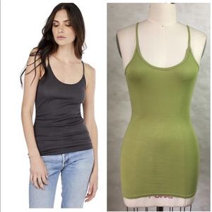 🇺🇸 MICHAEL STARS Cotton Rib Camisole Tank D-371